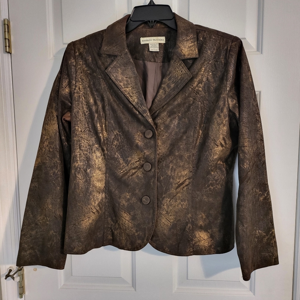 Weathered Metallic Style Bronze Jacket